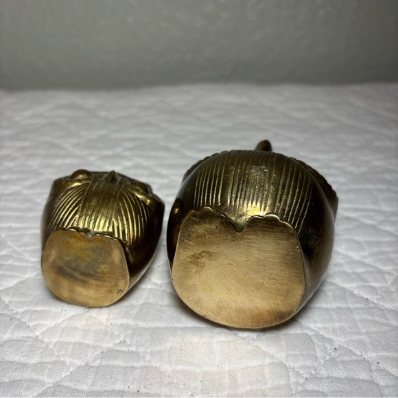Vintage MCM Brass Owls Figures - Picture 8 of 12